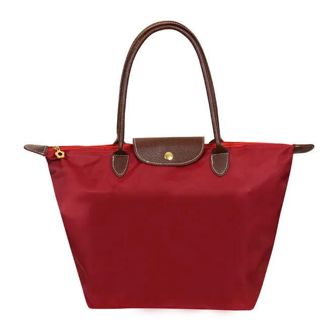2019 Marques Célèbres Sacs à Main Femme Sac à Bandoulière Sac à Main Imperméable Nylon Cuir Sac de Plage Designer Sac Fourre-Tout Pliable Bolsa Sac Feminina Fashion Nova Bags