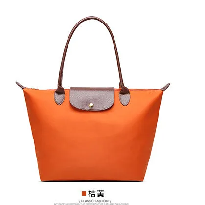 2019 Marques Célèbres Sacs à Main Femme Sac à Bandoulière Sac à Main Imperméable Nylon Cuir Sac de Plage Designer Sac Fourre-Tout Pliable Bolsa Sac Feminina Fashion Nova Bags