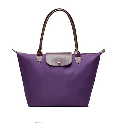 2019 Marques Célèbres Sacs à Main Femme Sac à Bandoulière Sac à Main Imperméable Nylon Cuir Sac de Plage Designer Sac Fourre-Tout Pliable Bolsa Sac Feminina Fashion Nova Bags