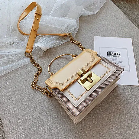 2020 Nouvelle Mode Patchwork Sacs à Main Femme en Simili Cuir Sac Bandoulière Vintage Sac Messager Porté Épaule Pochette Femme Sacs Décontractés Sac à Main Femme Fashion Nova