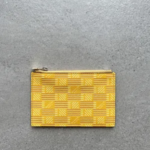 3 CC Holder Zip Top Calf, Yellow Moreau Bags
