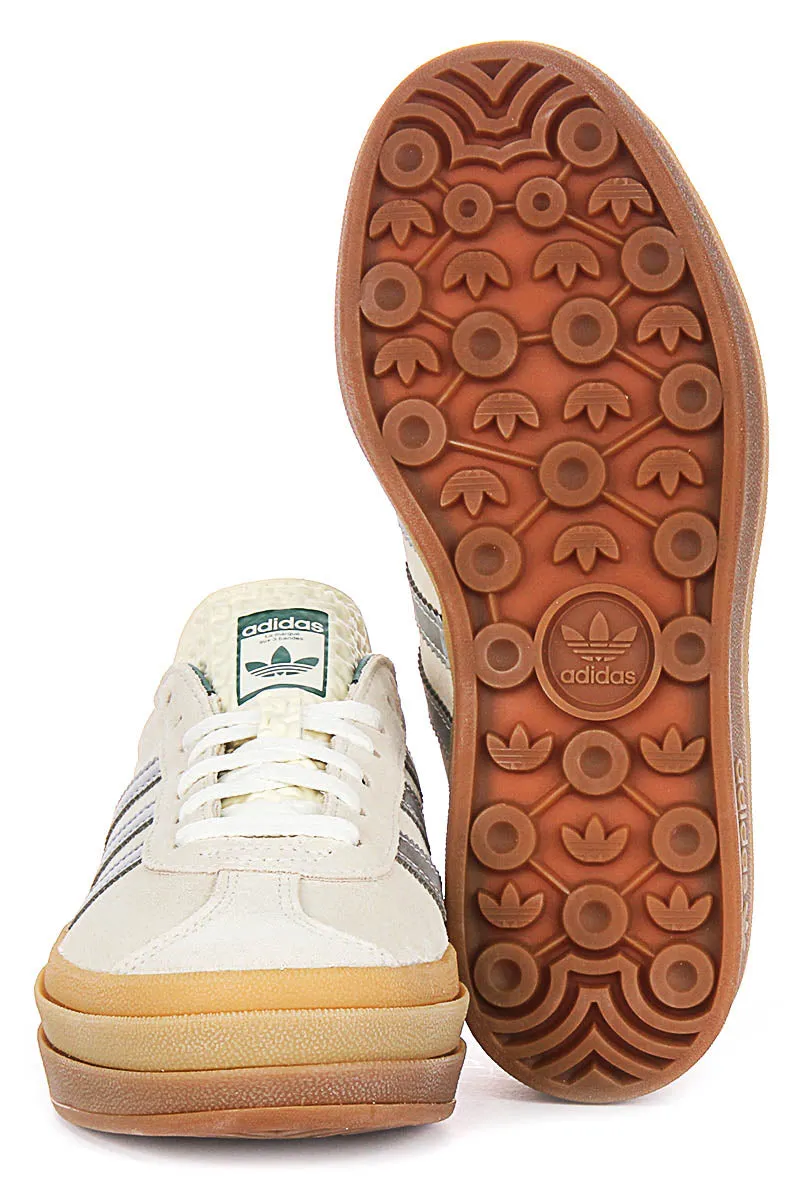Adidas Gazelle Bold en blanc cassé argenté pour chaussures femmes Adidas
