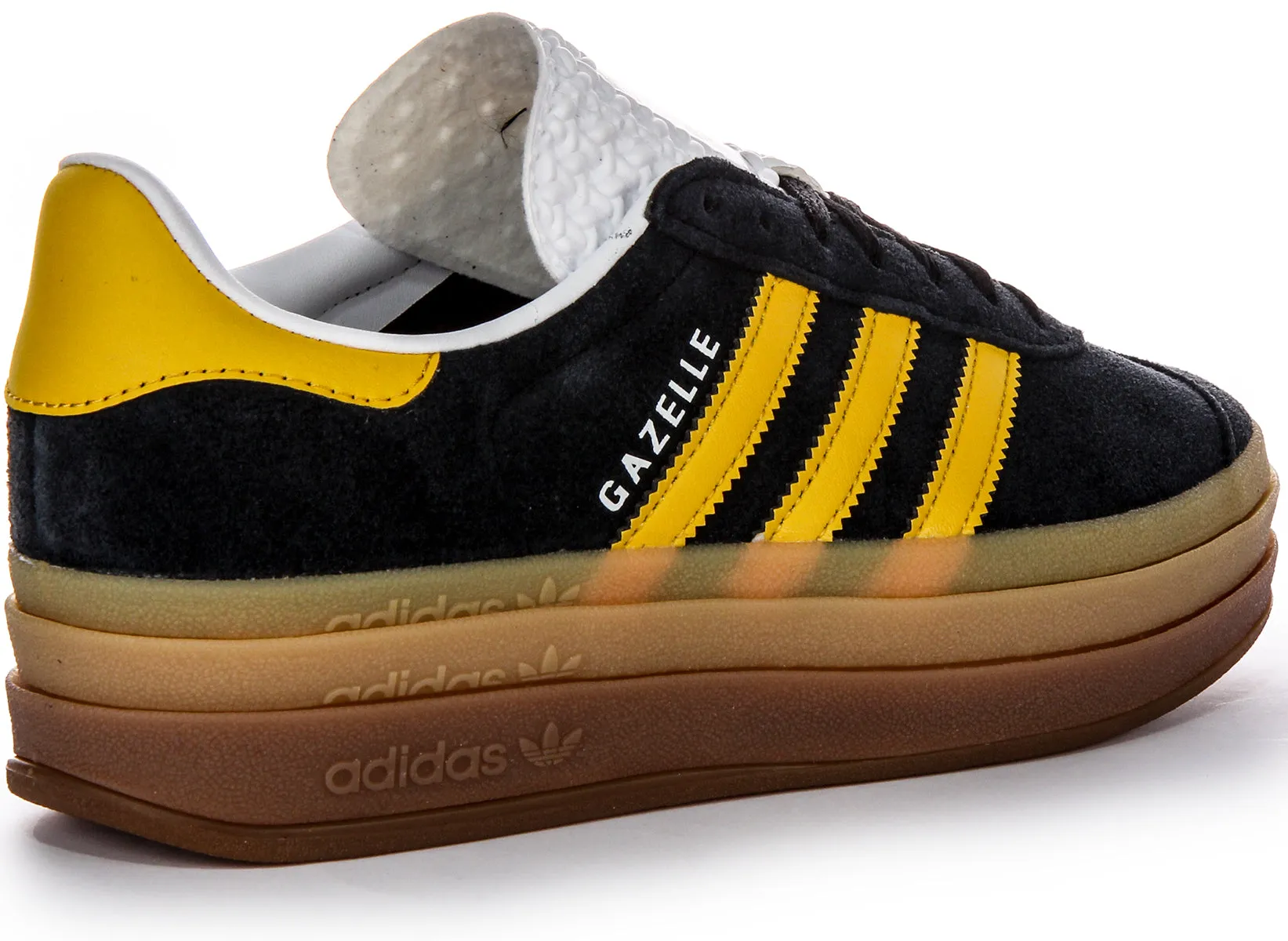 Adidas Gazelle Bold W En Noir Jaune Pour Femme Chaussures Adidas
