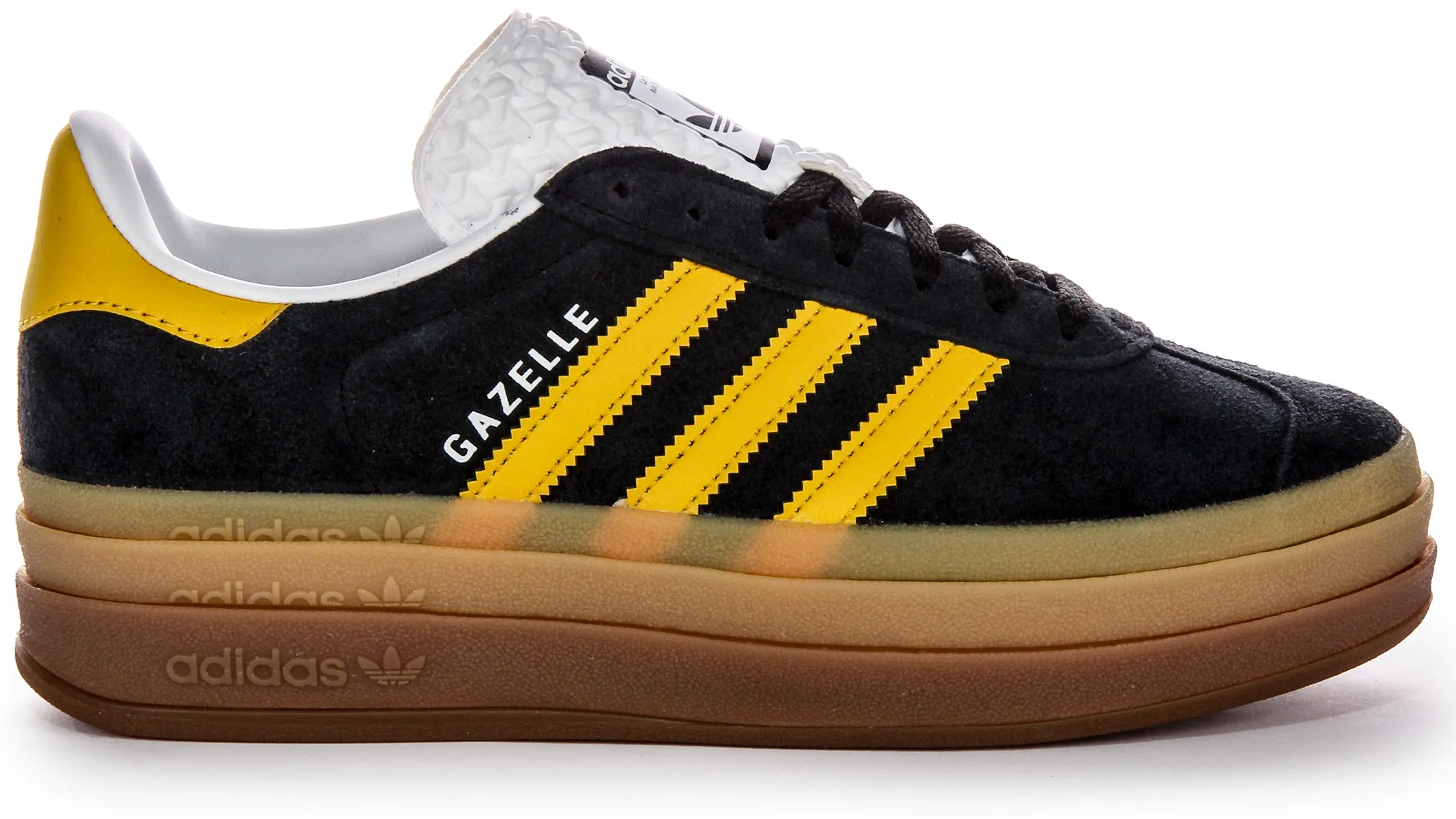 Adidas Gazelle Bold W En Noir Jaune Pour Femme Chaussures Adidas