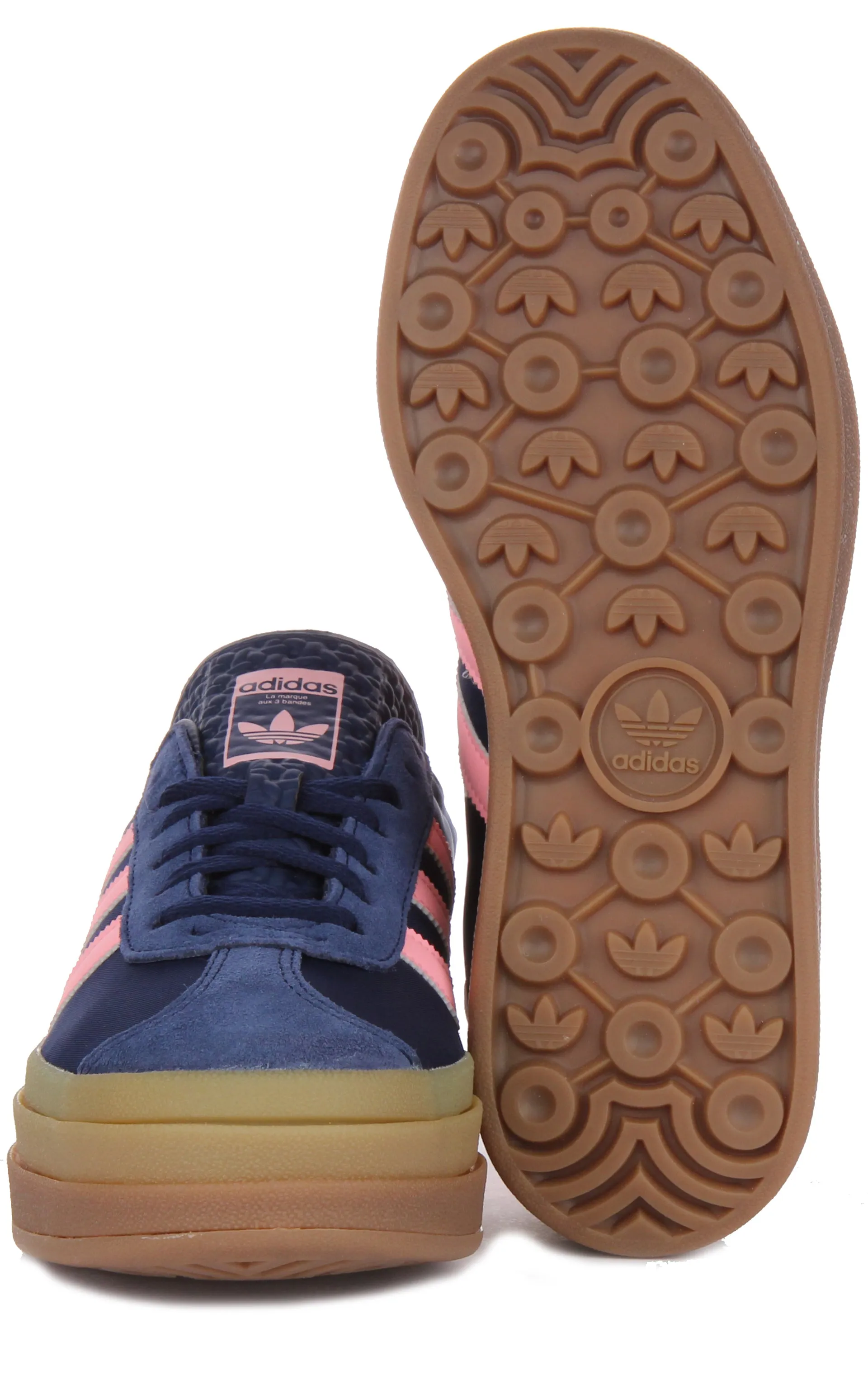 Adidas Gazelle Bold W En Bleu Marine Rose Pour Femme Chaussures Adidas