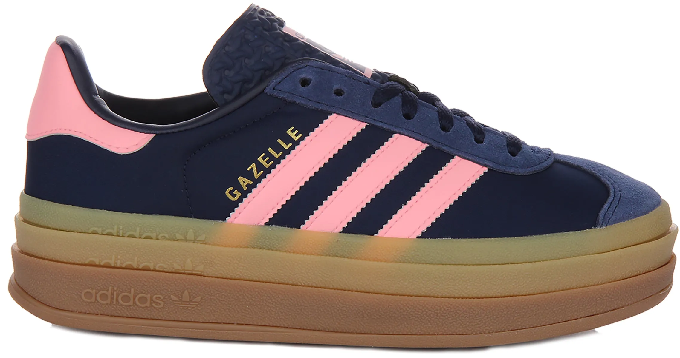 Adidas Gazelle Bold W En Bleu Marine Rose Pour Femme Chaussures Adidas