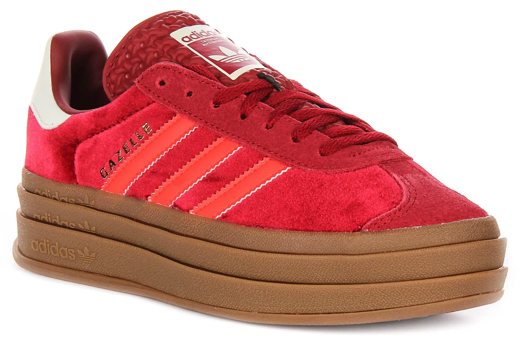 Adidas Gazelle Bold W En Rouge Pour Femmes Chaussures Adidas