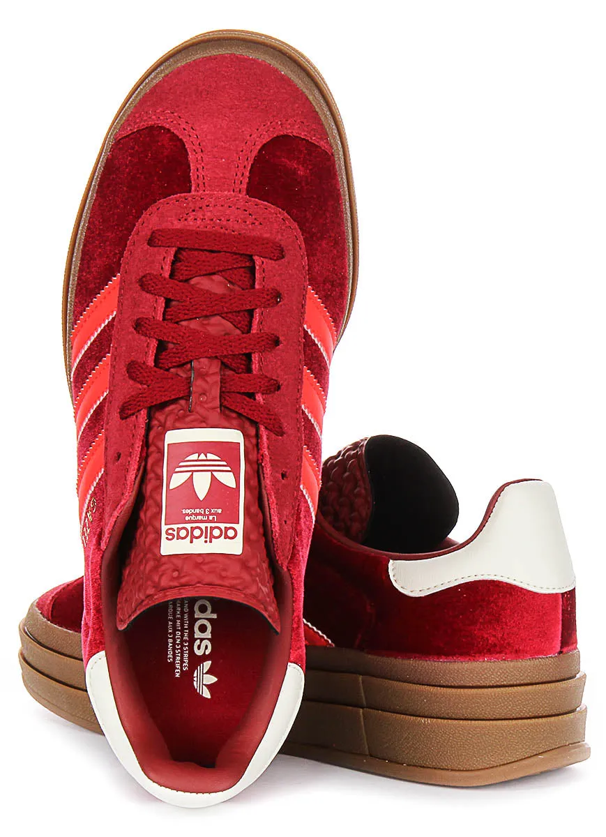 Adidas Gazelle Bold W En Rouge Pour Femmes Chaussures Adidas