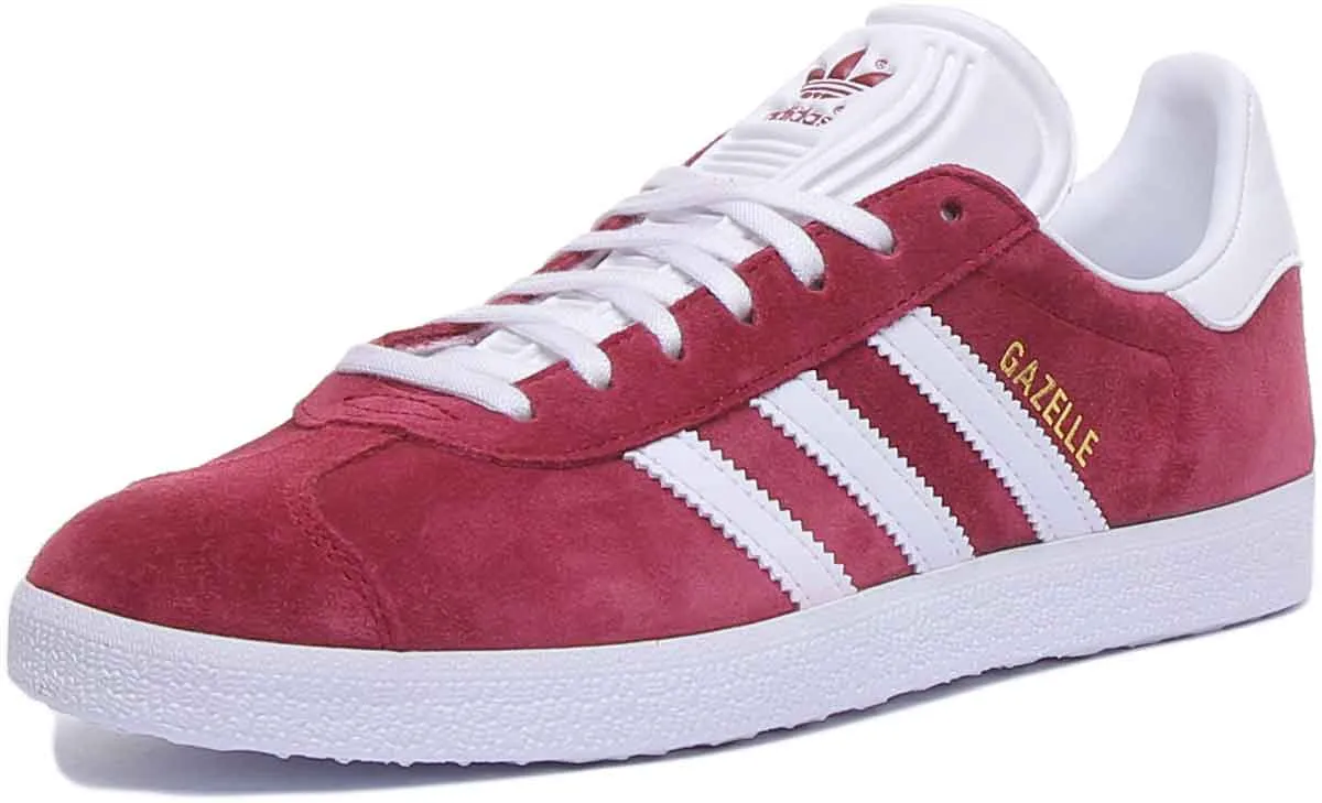 Chaussures de sport Adidas Gazelle en daim et cuir marron pour hommes