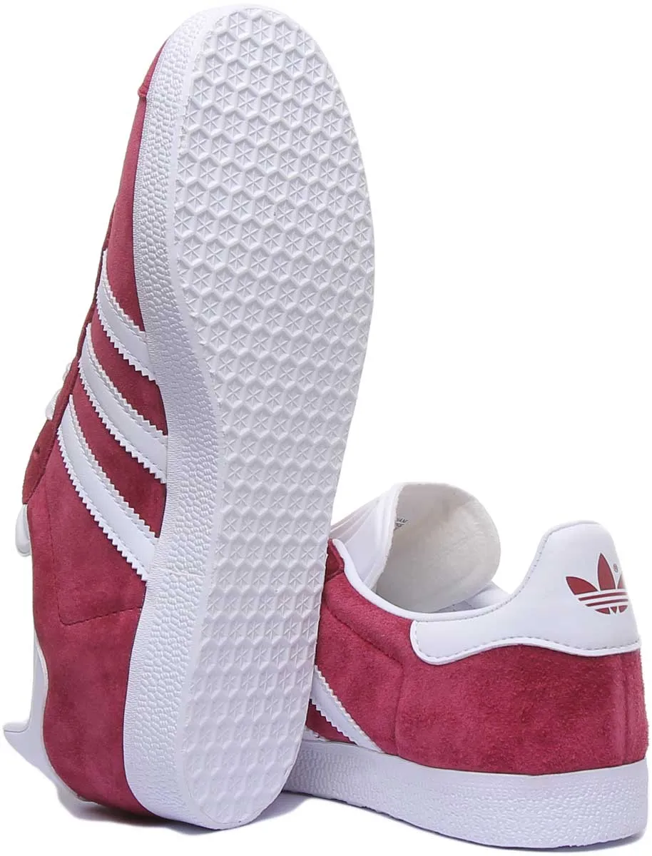 Chaussures de sport Adidas Gazelle en daim et cuir marron pour hommes