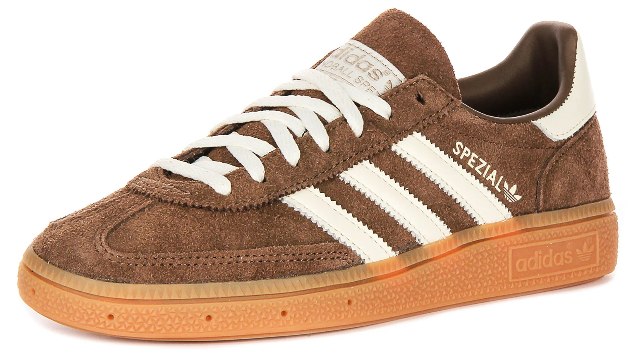 Adidas Handball Spezial en marron et blanc pour chaussures femmes Adidas