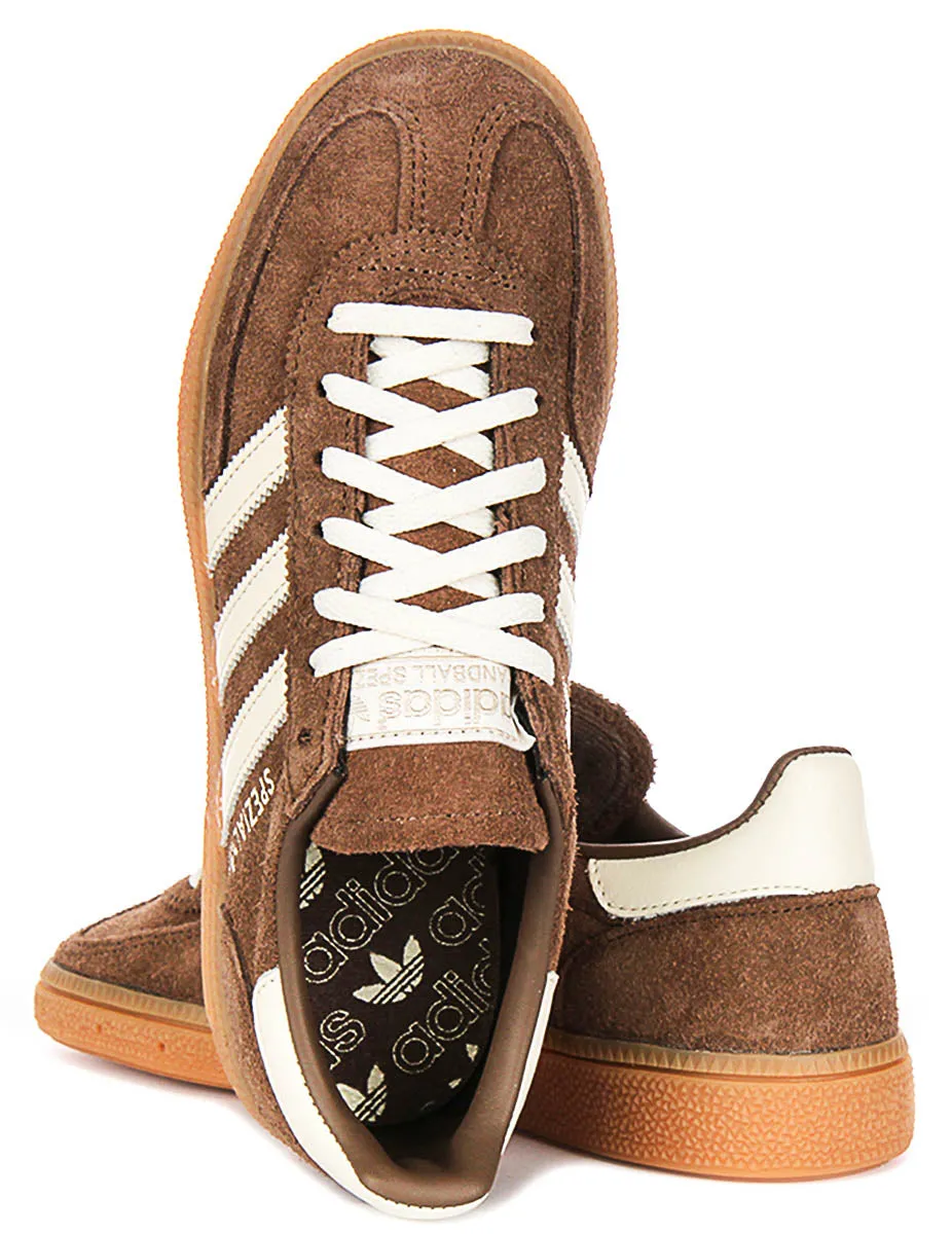 Adidas Handball Spezial en marron et blanc pour chaussures femmes Adidas
