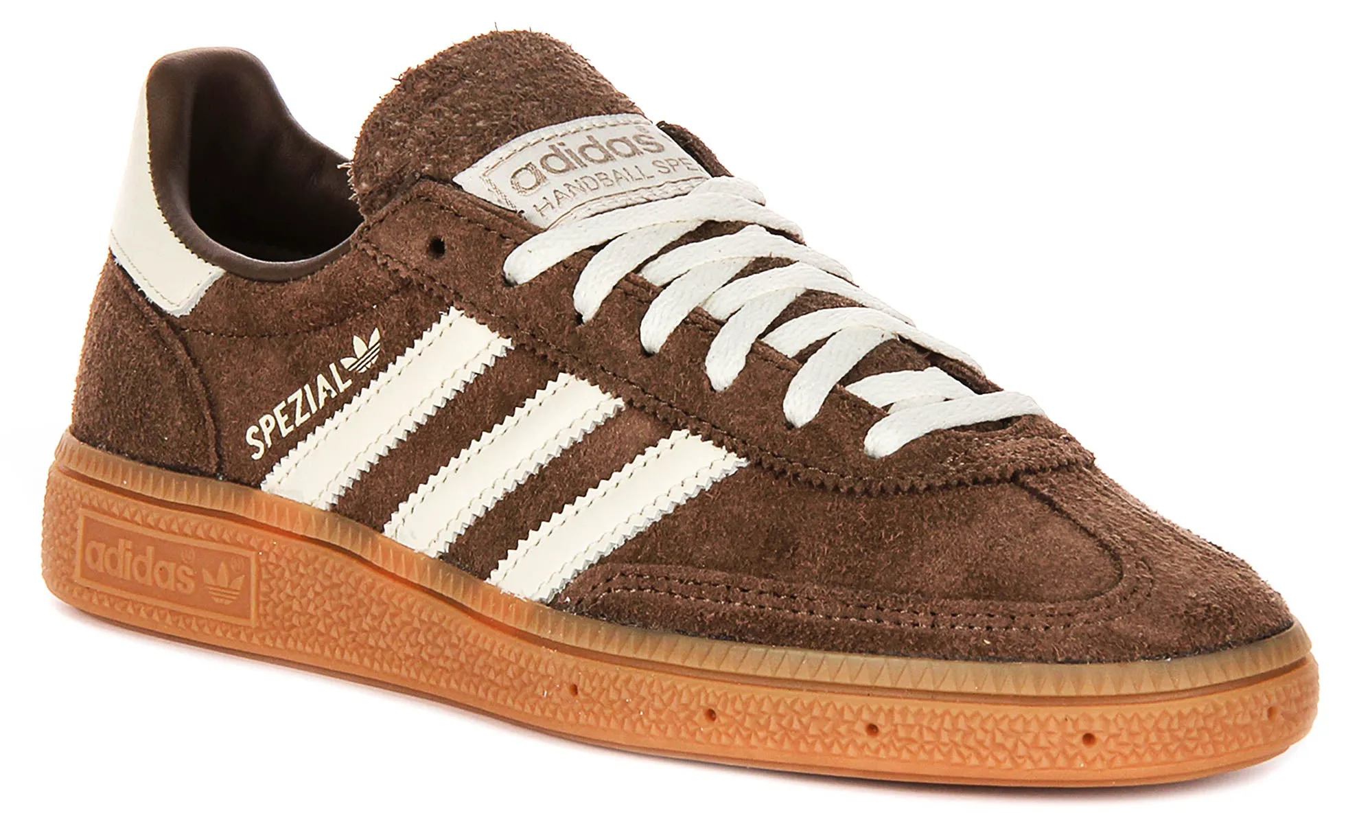 Adidas Handball Spezial en marron et blanc pour chaussures femmes Adidas