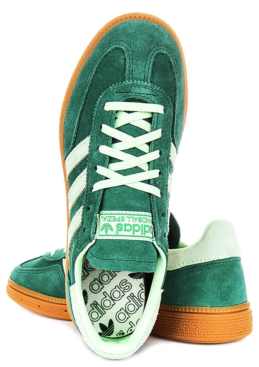 Adidas Handball Spezial en vert pour femmes Chaussures Adidas