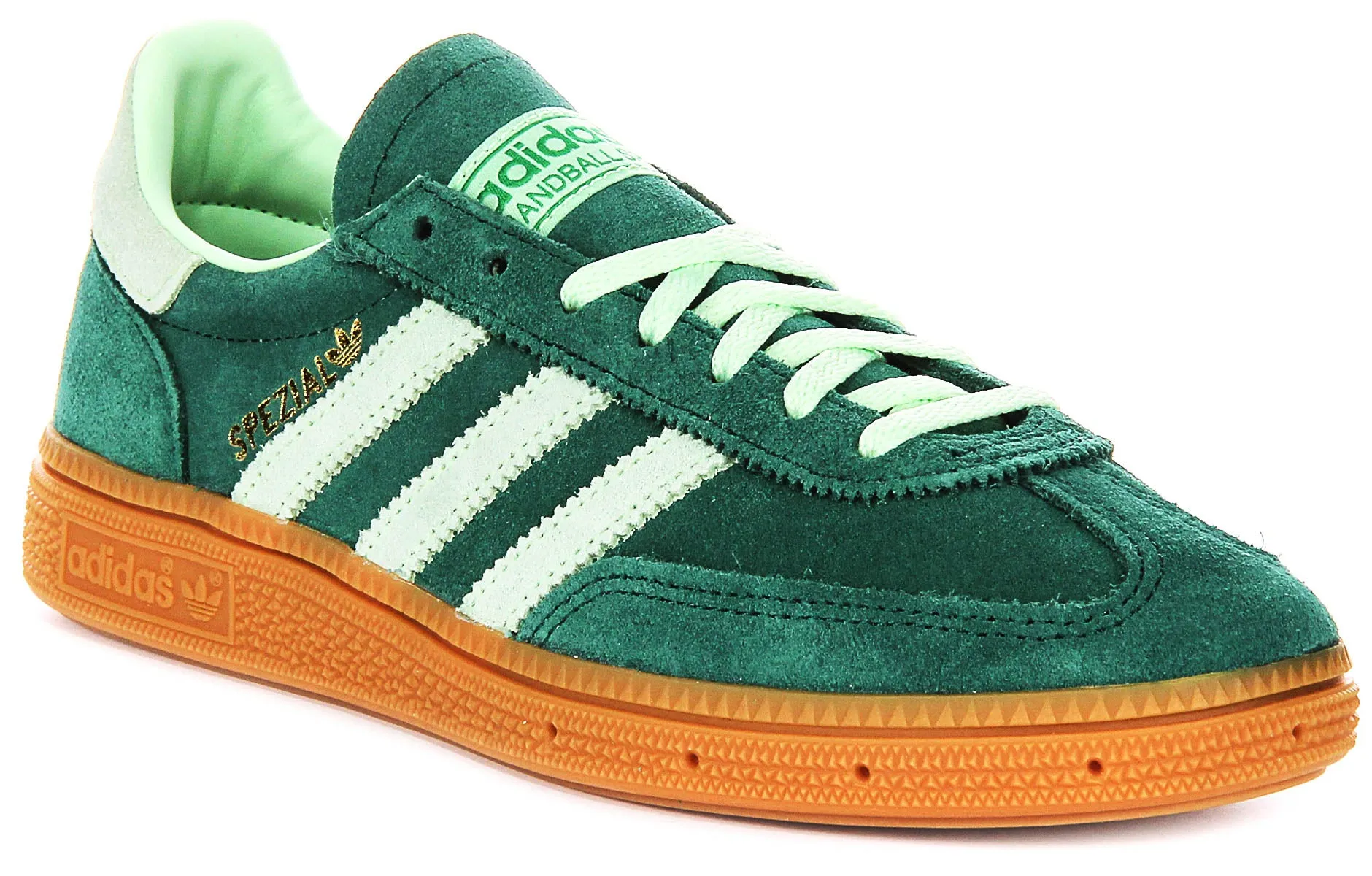 Adidas Handball Spezial en vert pour femmes Chaussures Adidas