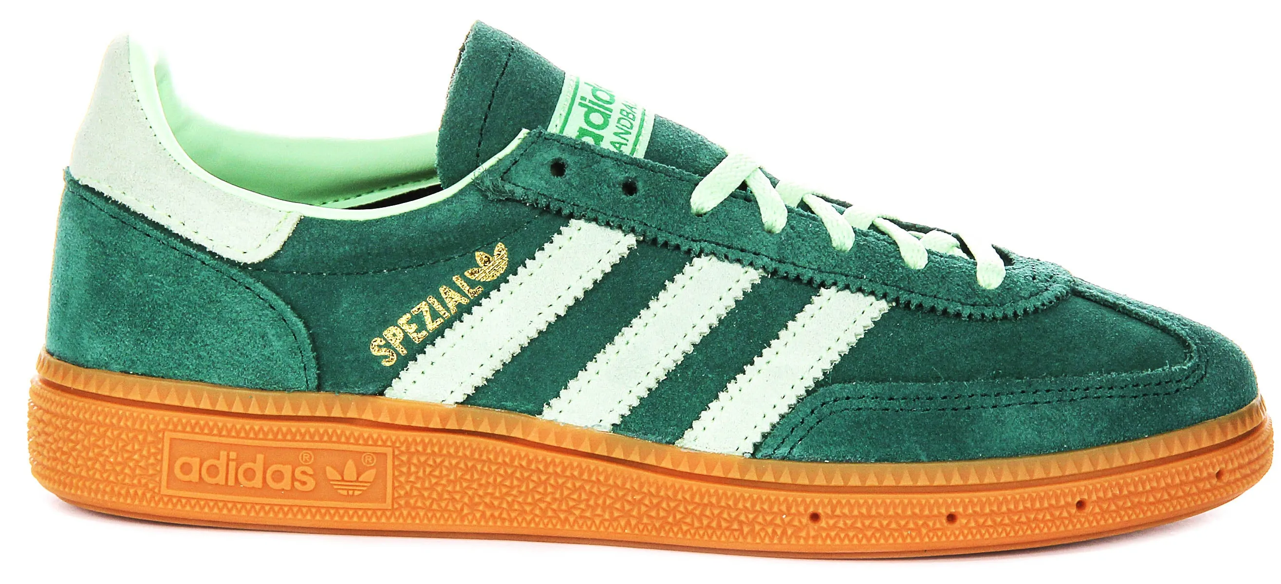 Adidas Handball Spezial en vert pour femmes Chaussures Adidas
