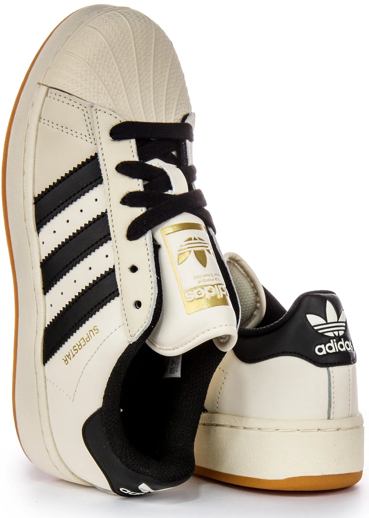 Adidas Superstar XLG en crème pour chaussures femmes Adidas