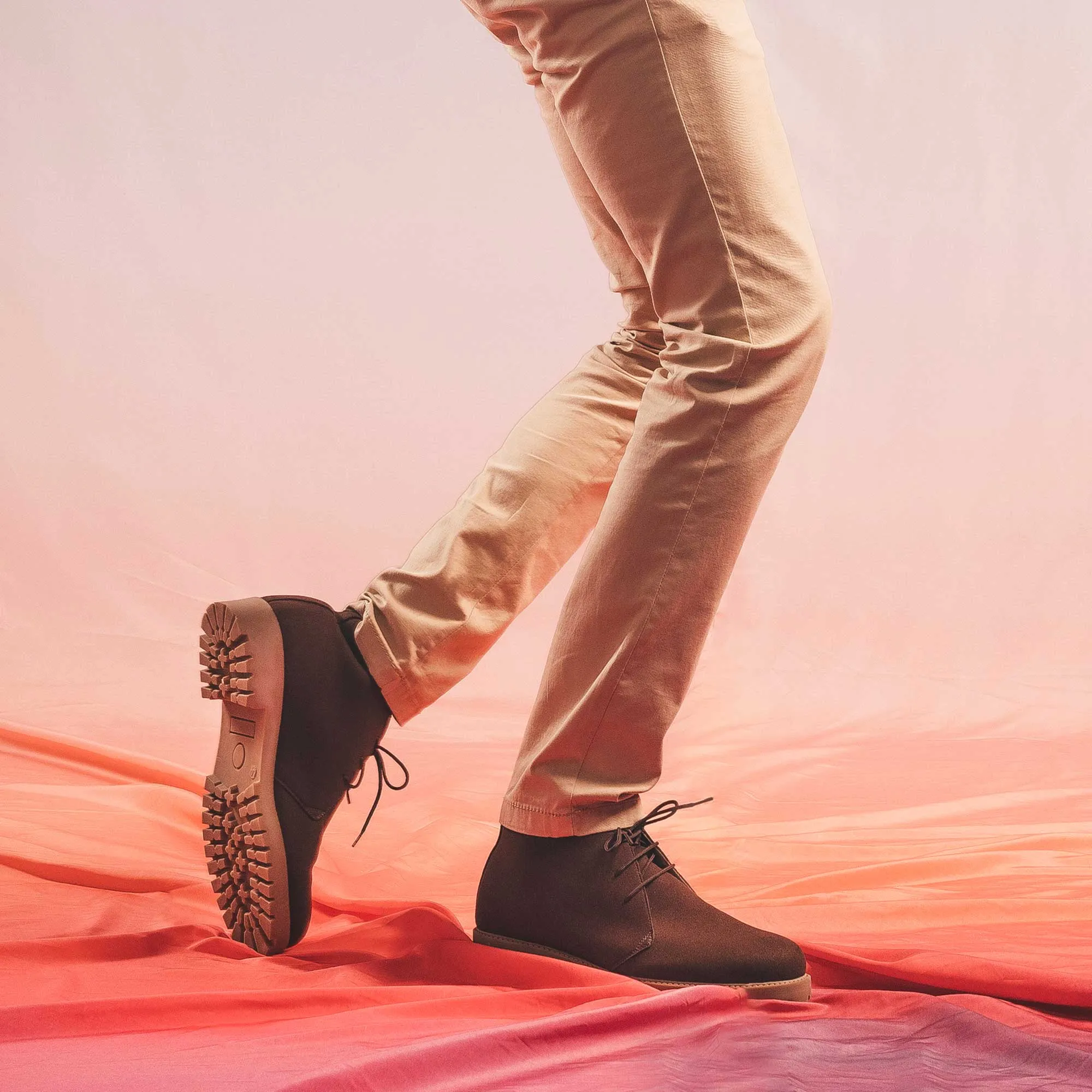 Bottes vegan cheville désert pour hommes Agus | Marron