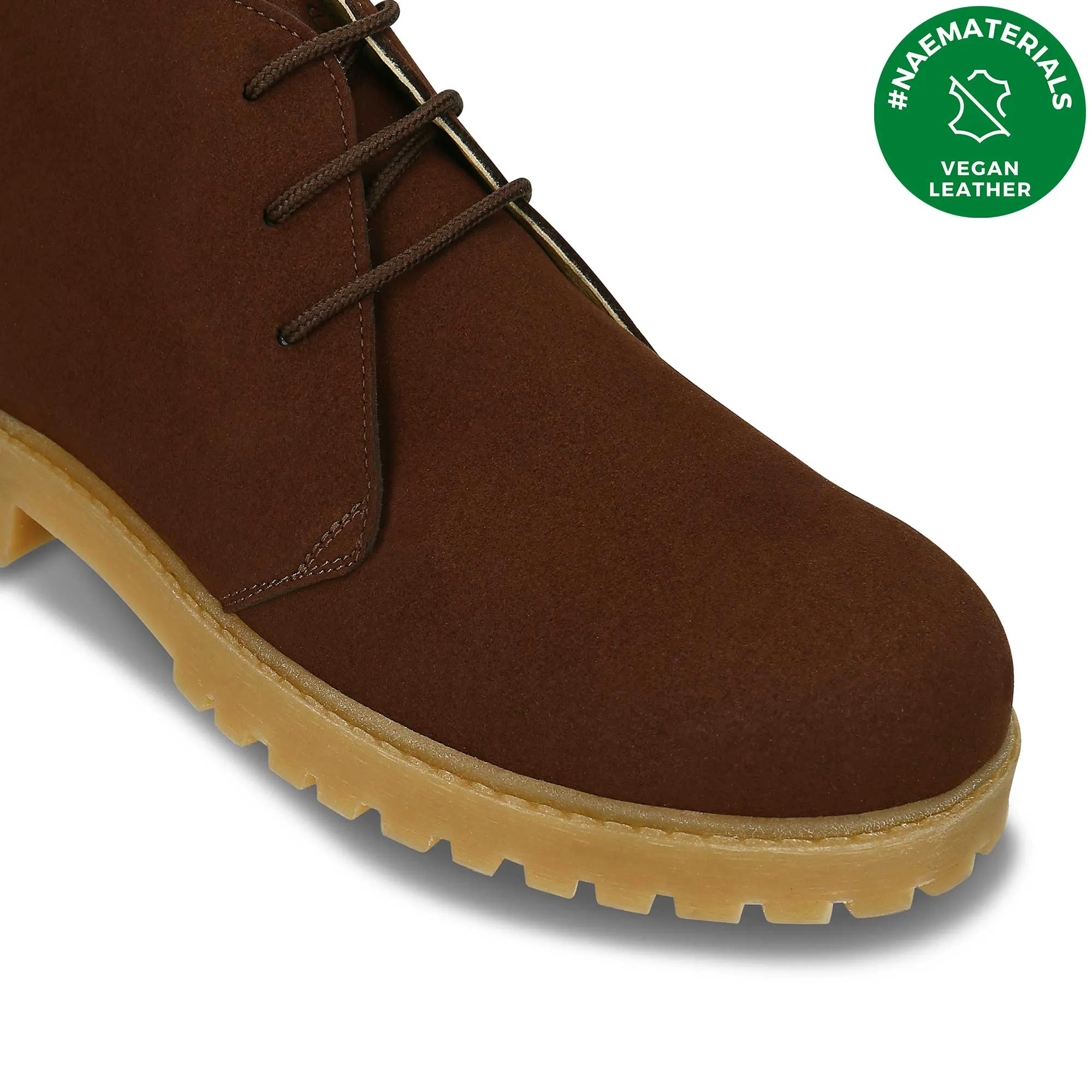 Bottes vegan cheville désert pour hommes Agus | Marron