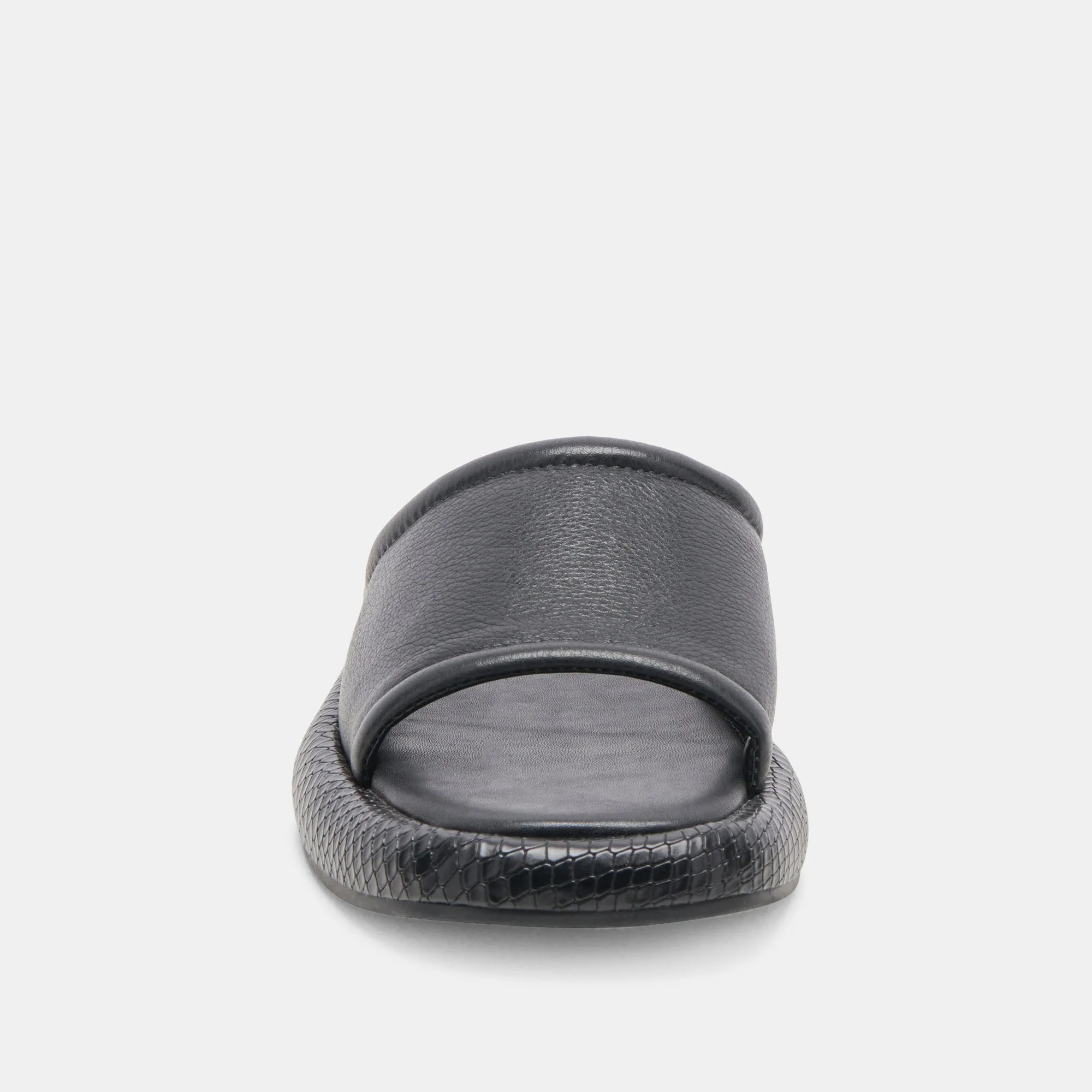 SANDALES AISHA EN CUIR NOIR
