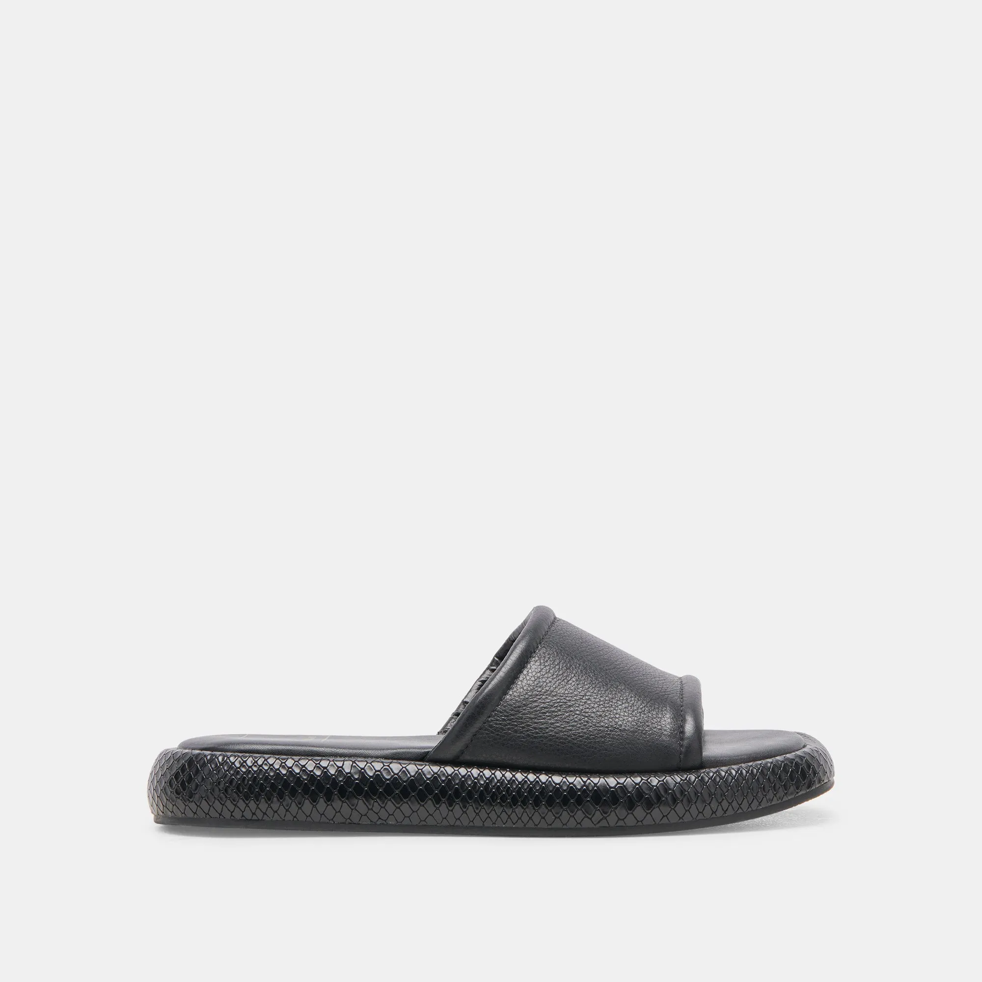SANDALES AISHA EN CUIR NOIR