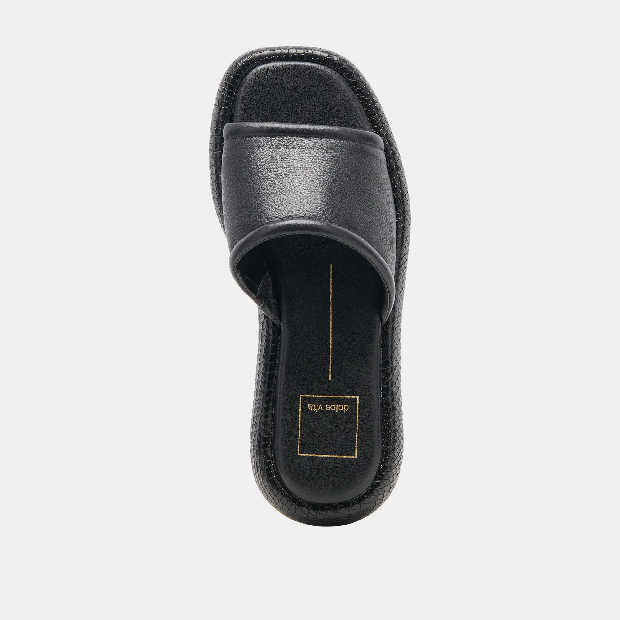 SANDALES AISHA EN CUIR NOIR