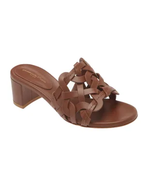 Amalfi Block Heel Slide Sandal in Sedona
