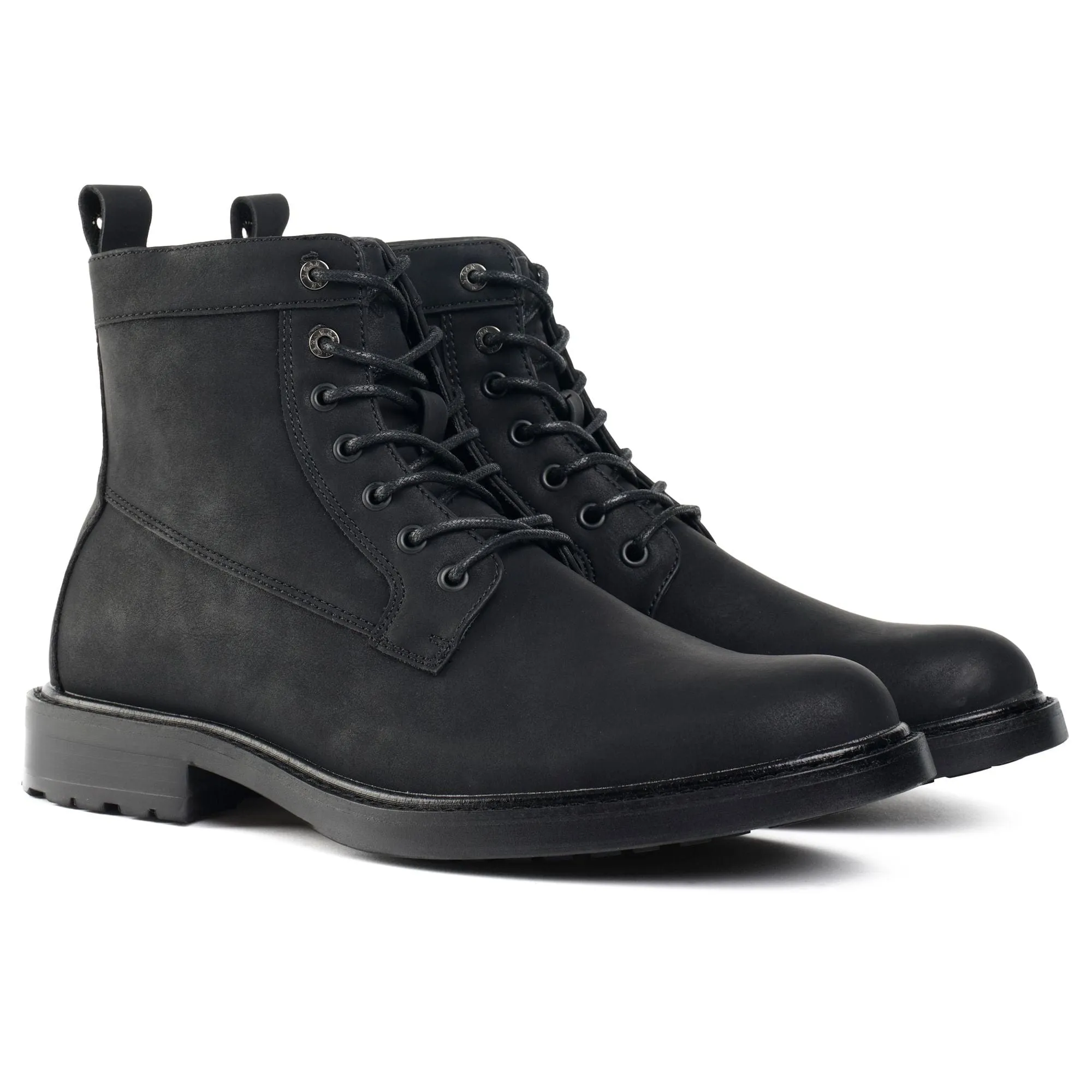 Bottes cheville en simili-cuir vegan pour hommes Arame | Noir