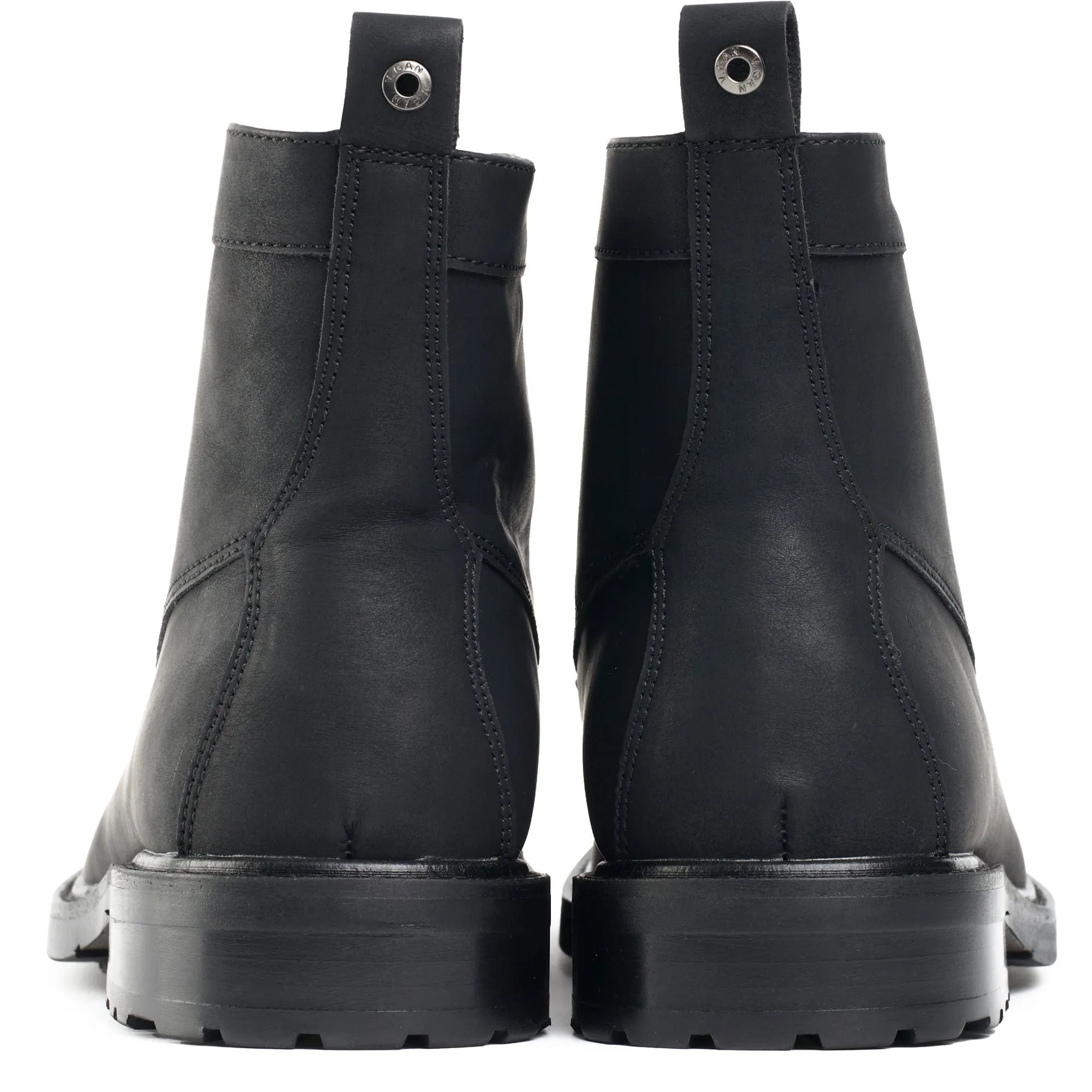 Bottes cheville en simili-cuir vegan pour hommes Arame | Noir