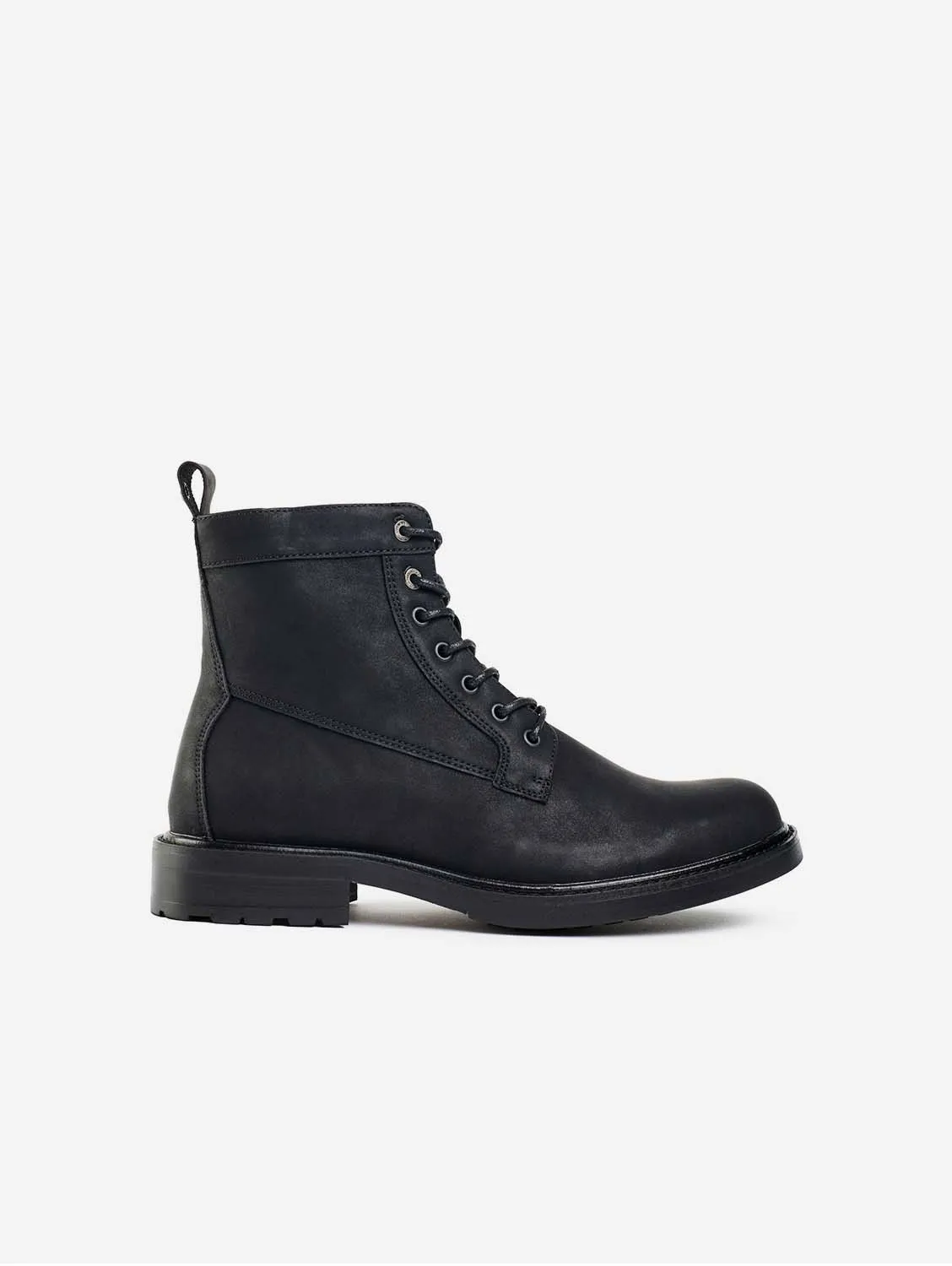 Bottes cheville en simili-cuir vegan pour hommes Arame | Noir
