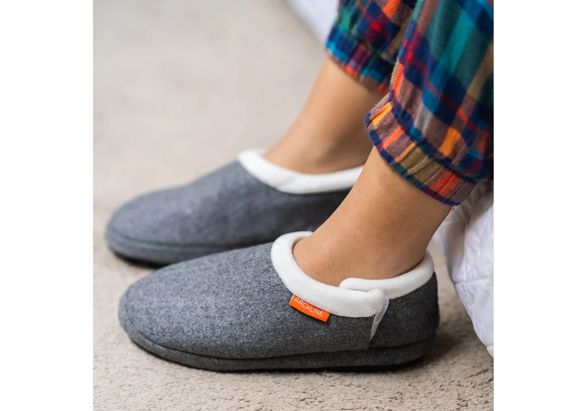 Archline Chaussons Orthopédiques Femmes Confortables à Bout Fermé Archline