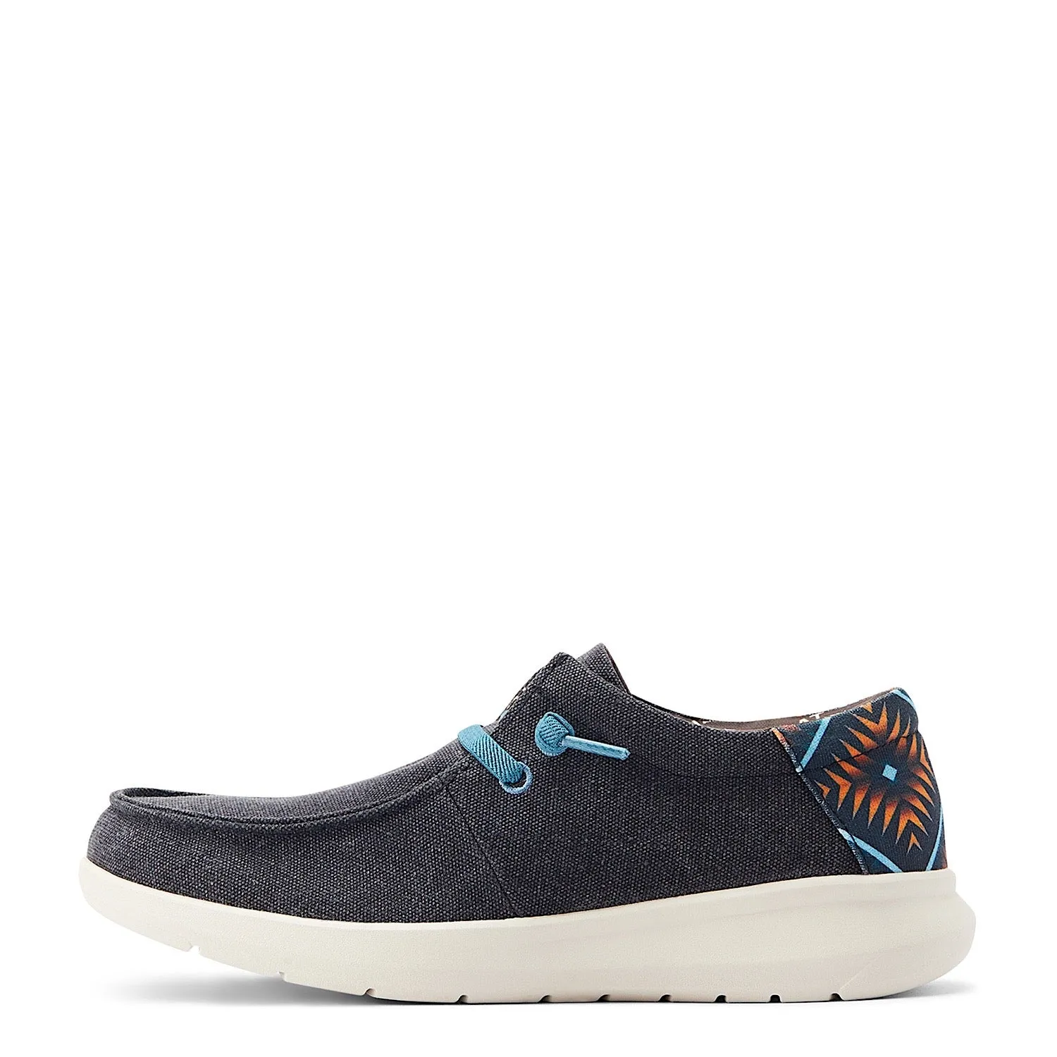 Ariat Chaussures Hommes Hilo Stretch Lacet Charbon Bleu/Bleu Aztec