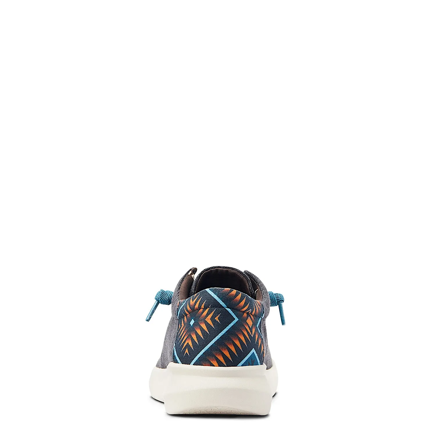 Ariat Chaussures Hommes Hilo Stretch Lacet Charbon Bleu/Bleu Aztec