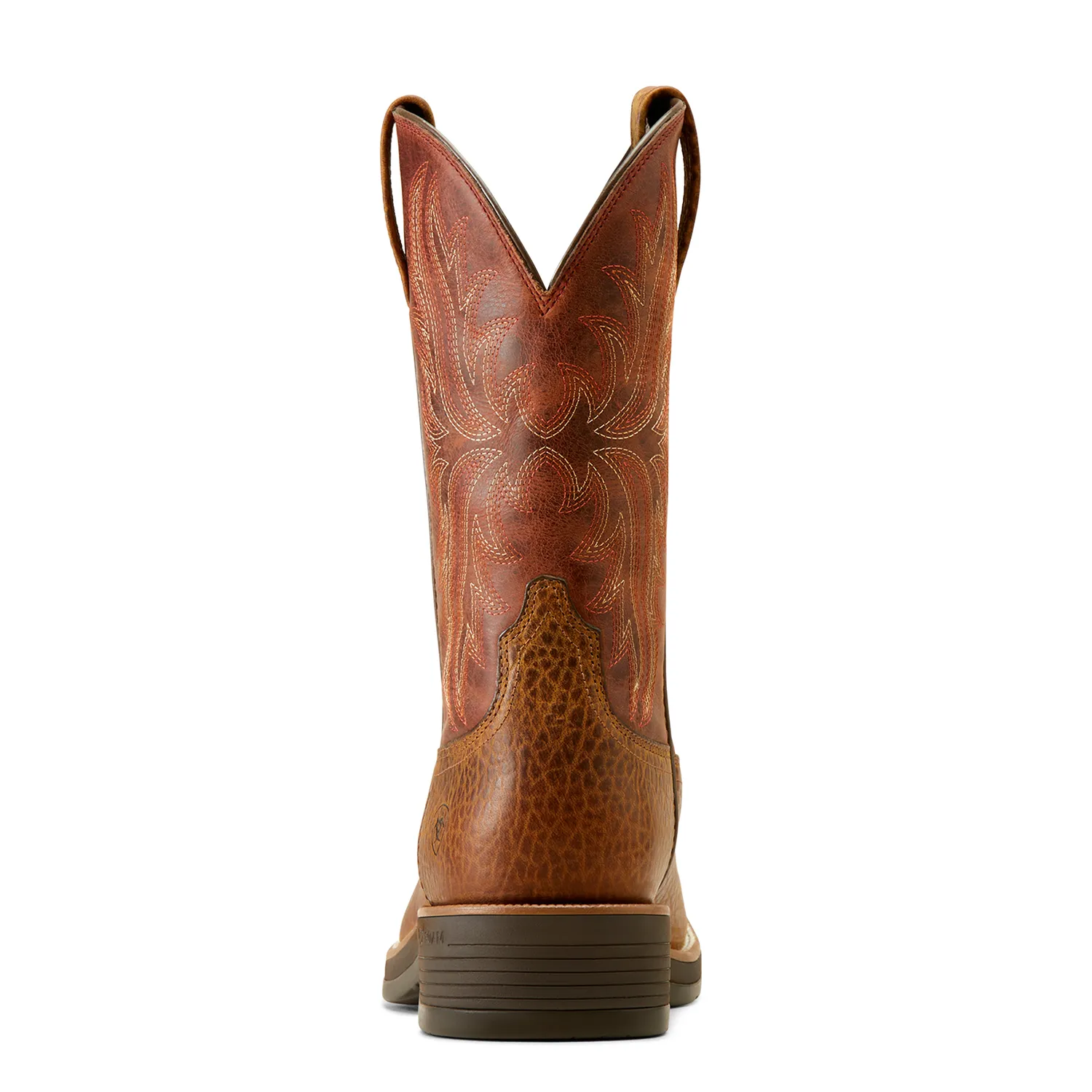Bottes Ariat pour Homme Ridgeback Marron Taureau Gaufré/Rouille Orange Chaussures Ariat