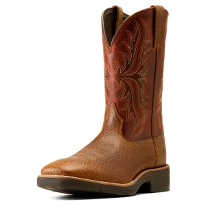 Ariat Men's Ridgeback Boot Tan Bull Emboss/Orange Rust Ariat Shoes