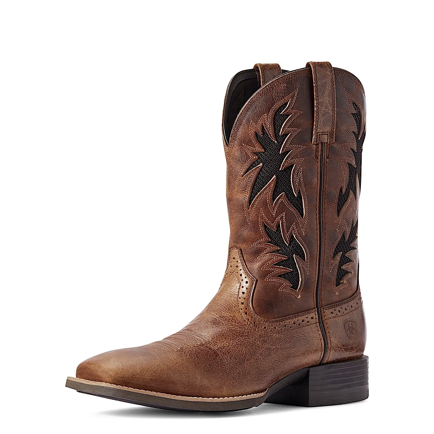Ariat Bottes western pour homme Sport Cool VentTEK - Marron foncé/Deux tons marron Chaussures Ariat