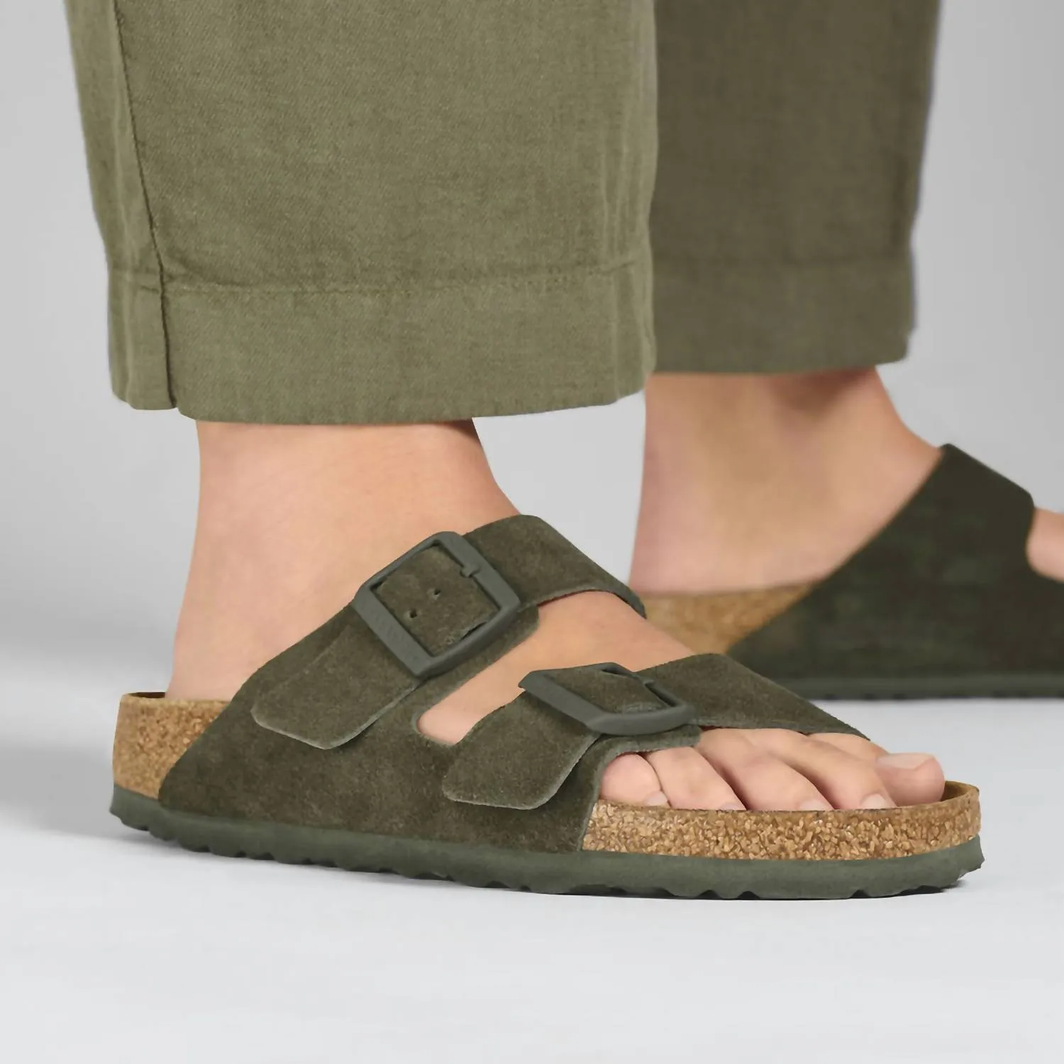 Sandale en daim Arizona Thym Étroit/moyen