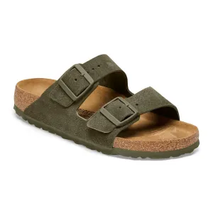 Arizona Suede Leather Sandal Thyme Narrow/medium