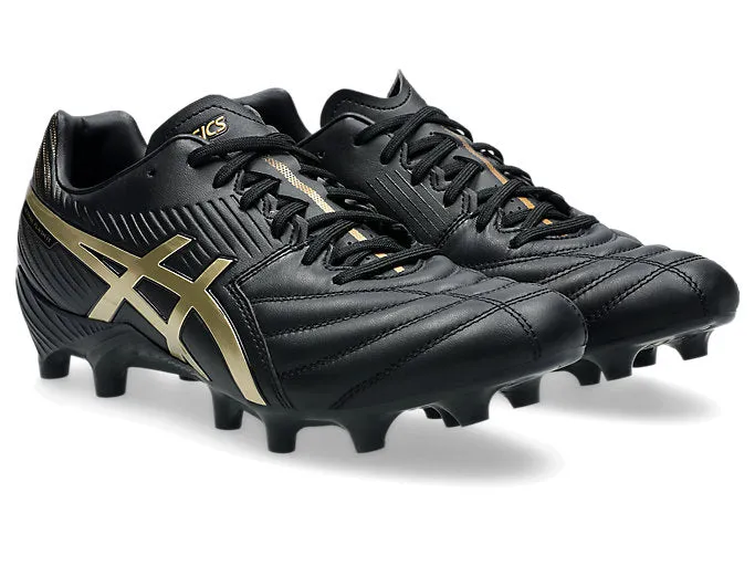 CHAUSSURES DE FOOTBALL ASICS LETHAL FLASH NOIR/OR POUR HOMME
