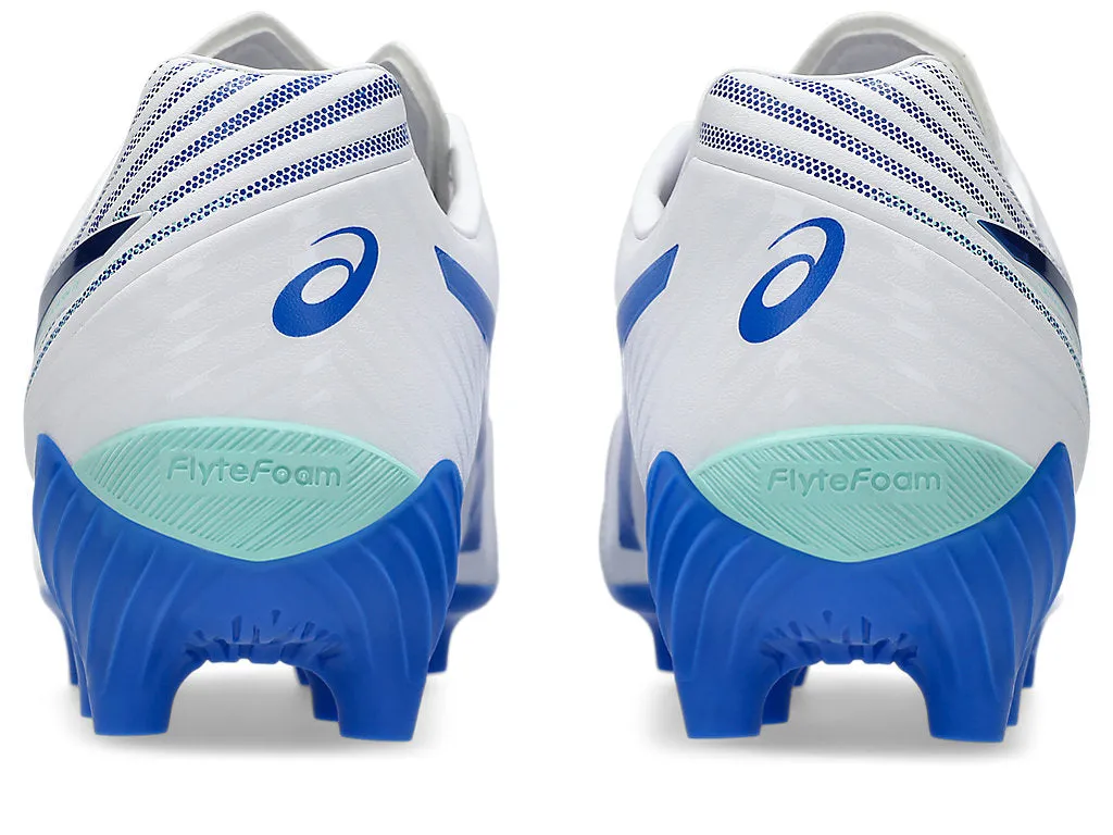 ASICS CHAUSSURES DE FOOTBALL LETHAL FLASH IT FF 3 POUR HOMMES BLANC/BLEU Shoes_Mens-Asics