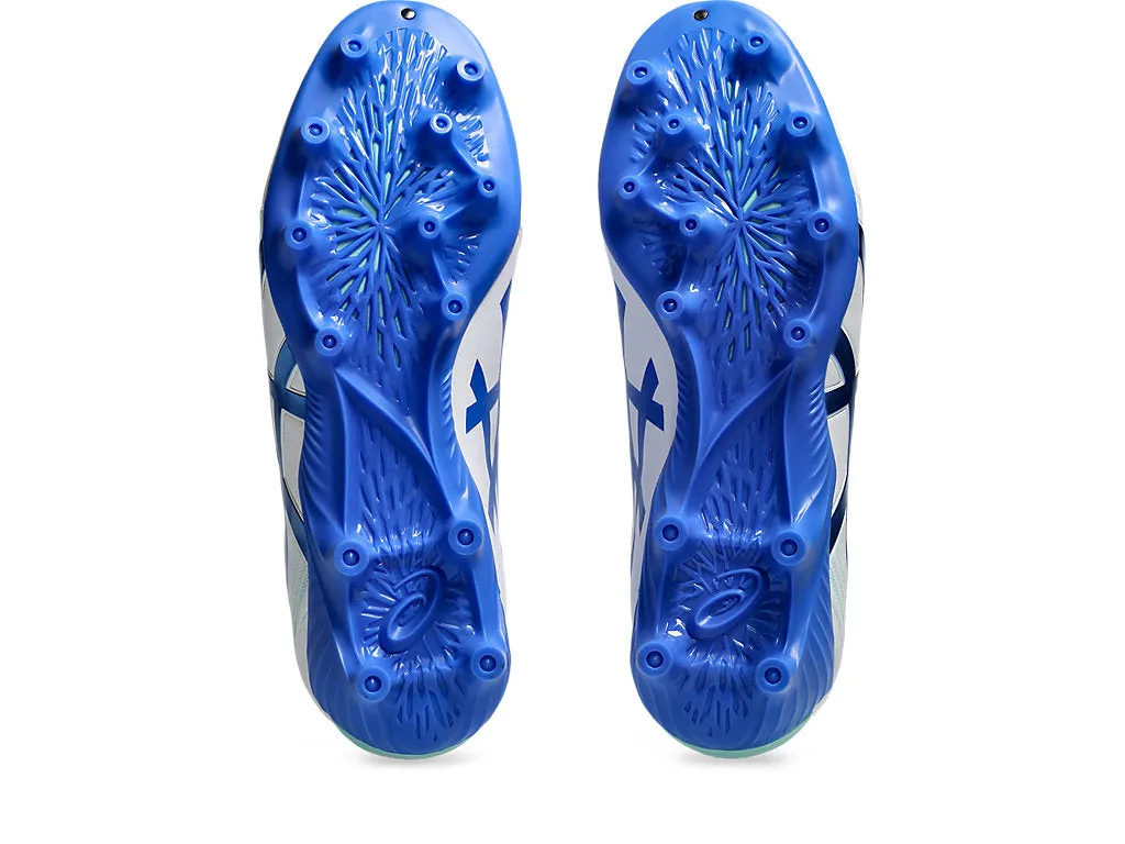 ASICS CHAUSSURES DE FOOTBALL LETHAL FLASH IT FF 3 POUR HOMMES BLANC/BLEU Shoes_Mens-Asics