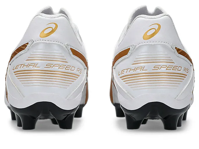 ASICS CHAUSSURES DE FOOTBALL LETHAL SPEED POUR HOMMES BLANC/OR