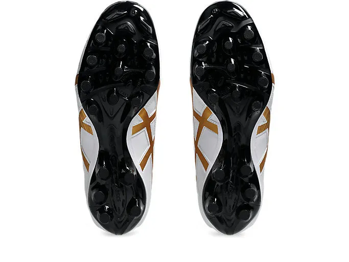 ASICS CHAUSSURES DE FOOTBALL LETHAL SPEED POUR HOMMES BLANC/OR