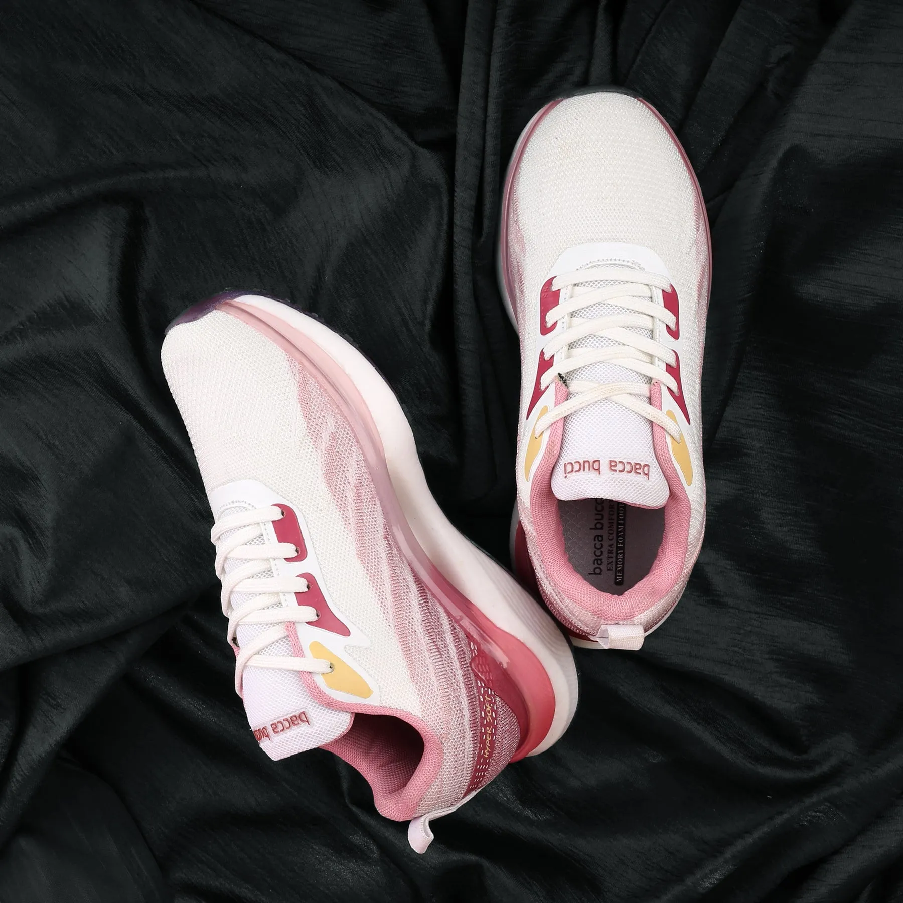 Bacca Bucci SÉRIE HYPERSOFT POUR FEMMES avec Semelle Ultra-Rebond et Upper en Maille Technique Iconique Respirante