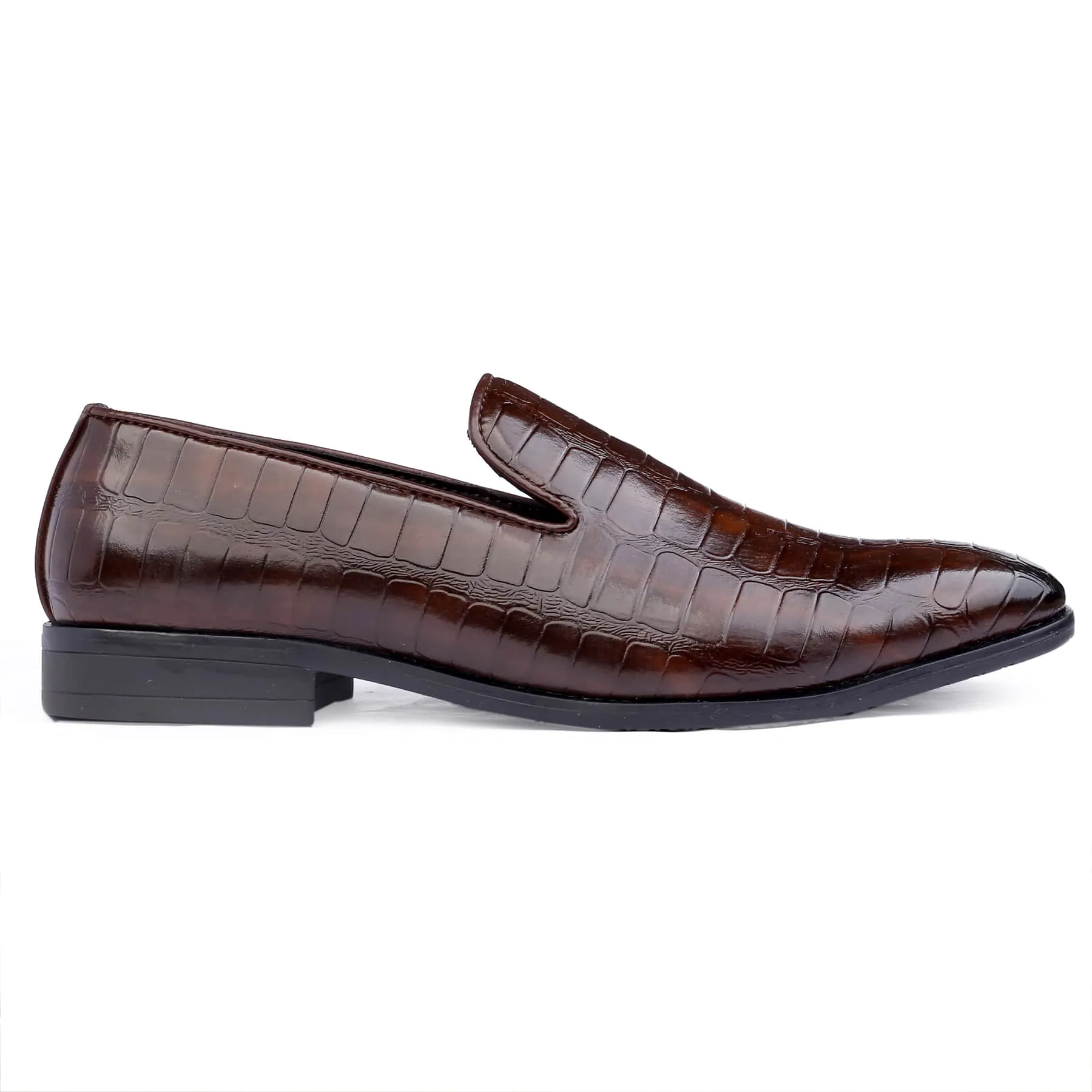 Bacca Bucci NAPLES Mocassins Texturés pour Fête | Chaussures à Enfiler Formelles pour Robe de Mariée
