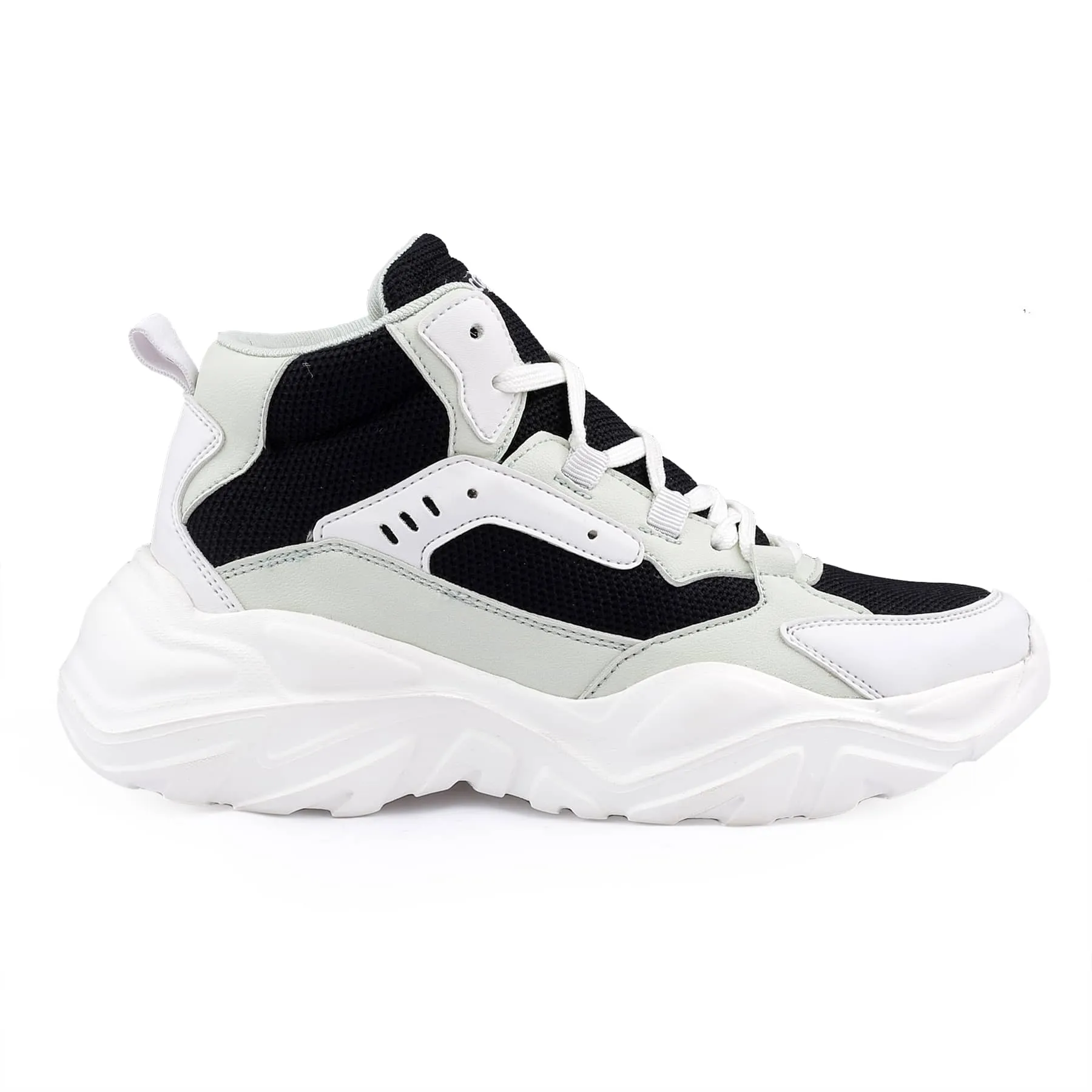 Bacca Bucci NYRA Sneakers de mode à plateforme mi-haute pour femmes | Sneakers StreetWear volumineuses