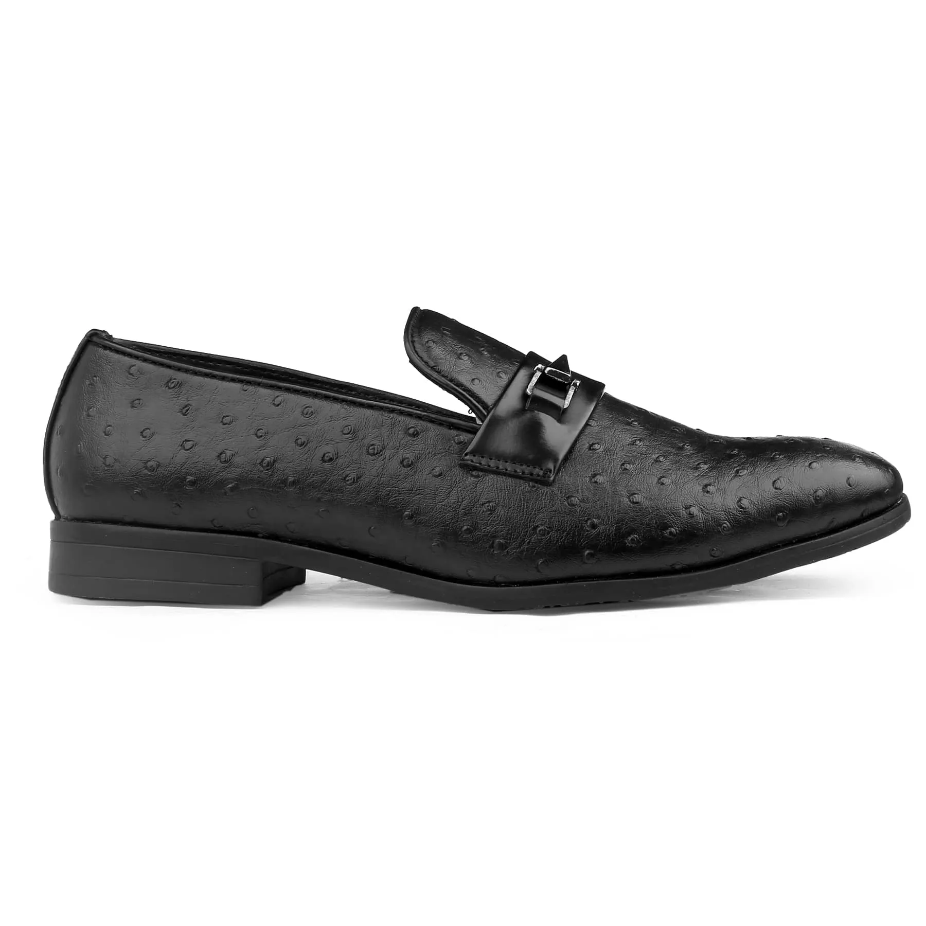Bacca Bucci Mocassins Texturés en Autruche pour Fête | Chaussures de Mariage Formales à Enfiler