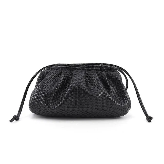 Sac pour Femme Sac Nuage en Cuir Souple Sac Madame Bandoulière Unique Sac Oblique en Forme de Ravioli Sac à Main Sacs de Jour Pochette Messagère Sacs Fashion Nova