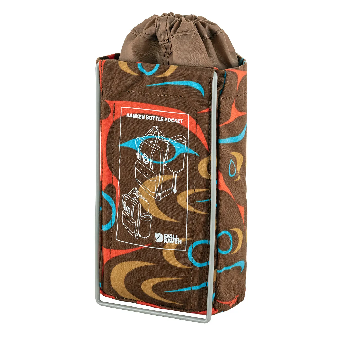Sacs à dos Fjallraven pour hommes - Kanken Art avec poche à bouteille Qeluts