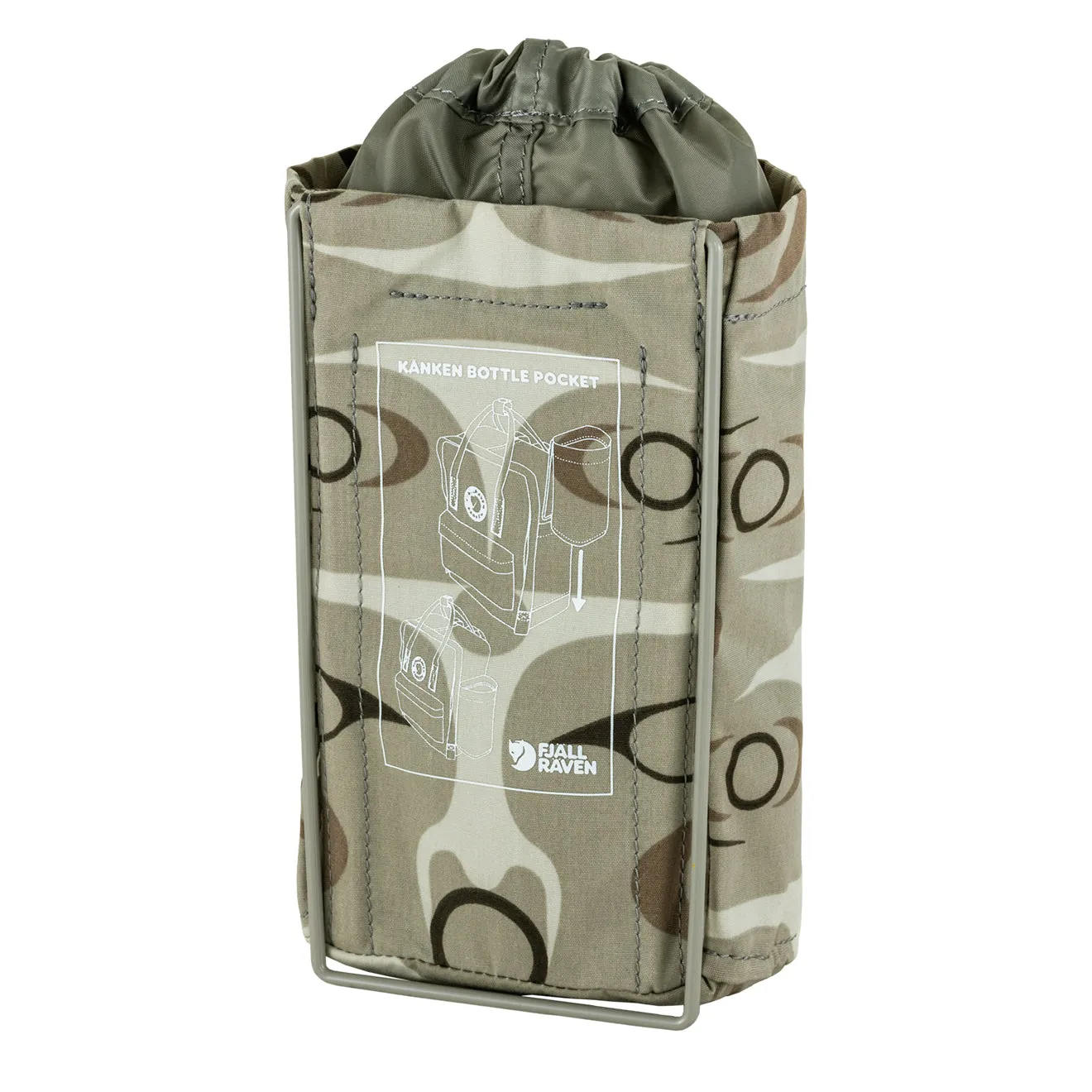 Sac à dos Fjallraven pour hommes - Kanken Art avec poche pour bouteille Sey